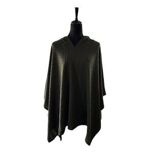 Le Moda Women’s Hooded Poncho Green Gift